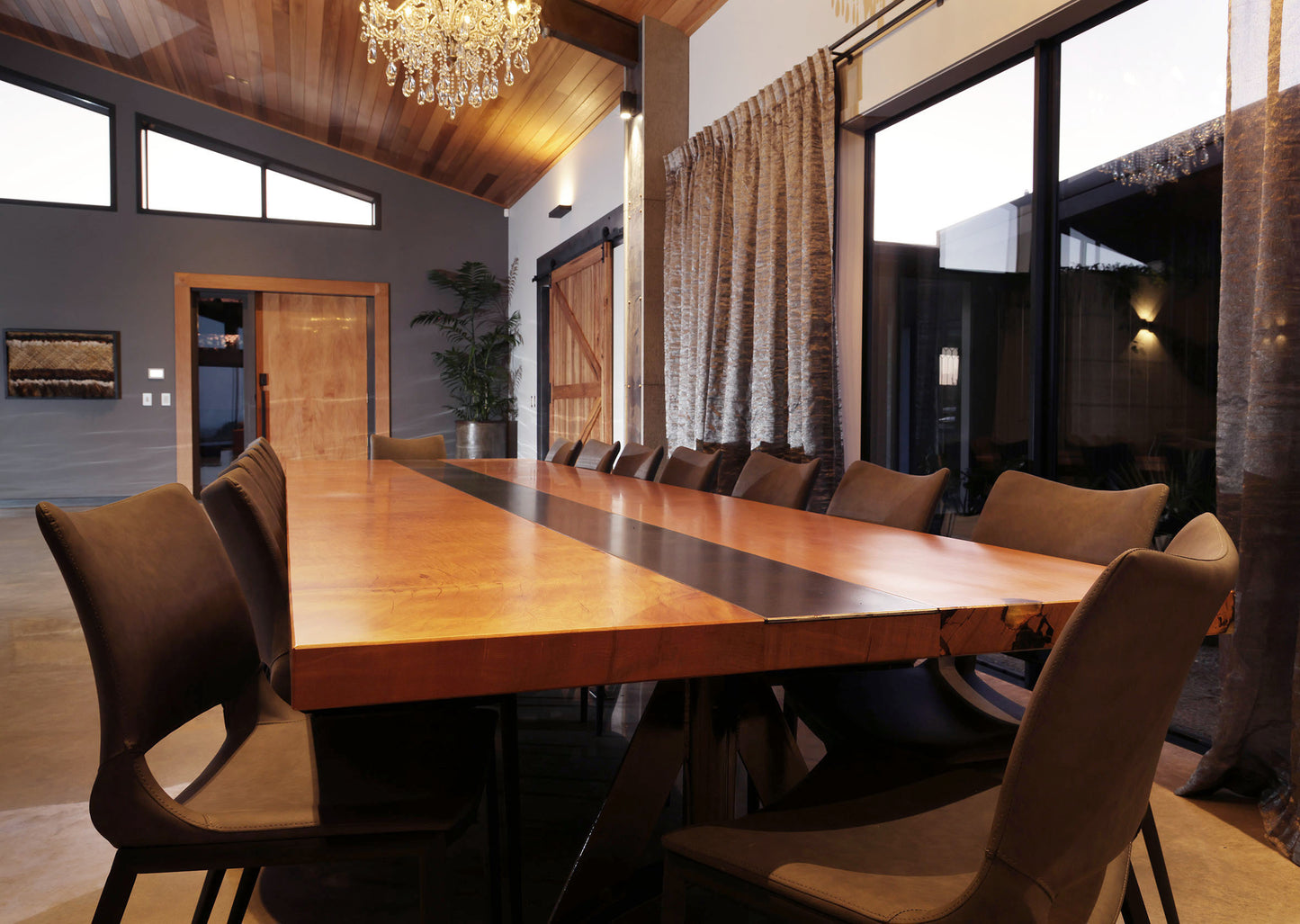 Kauri & Steel Dining Table