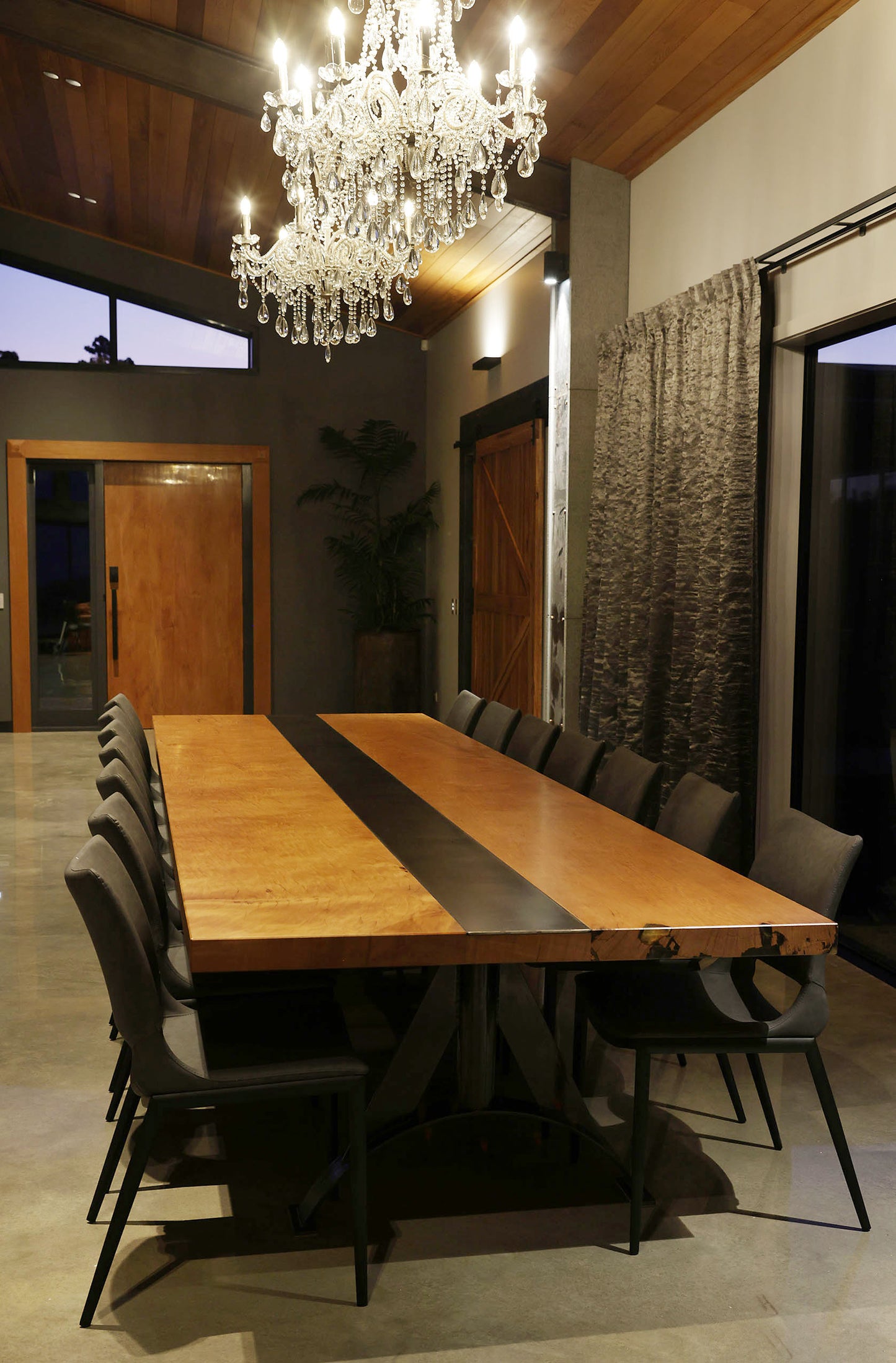Kauri & Steel Dining Table